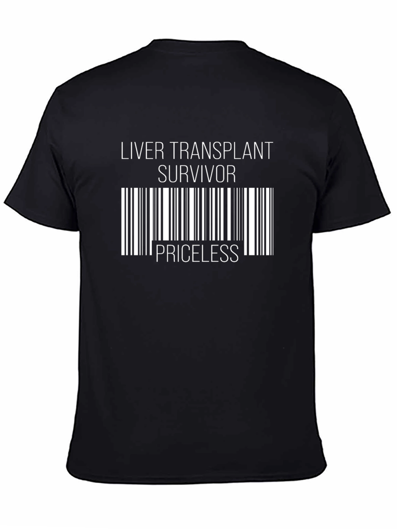 Liver Transplant Survivor Priceless Barcode T-Shirt