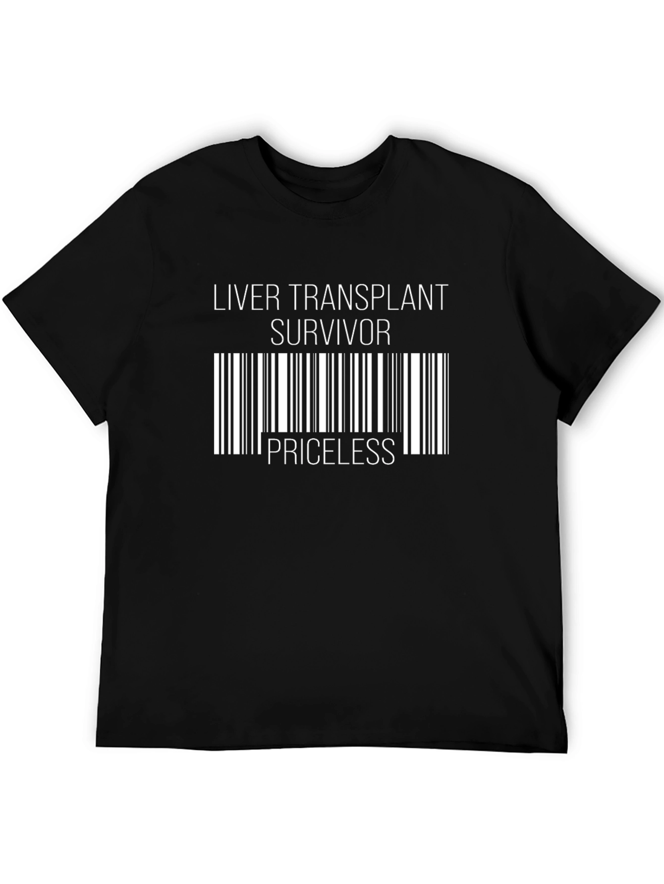 Liver Transplant Survivor Priceless Barcode T-Shirt