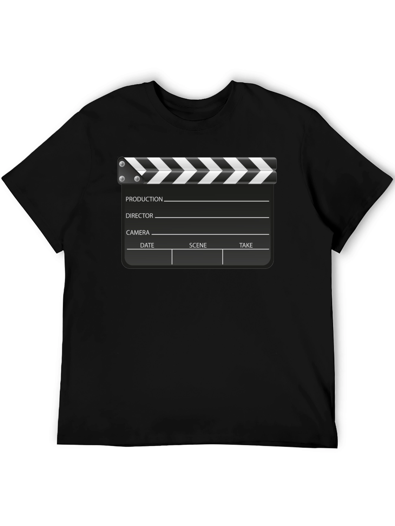 Movie Clapper Board Black T-Shirt