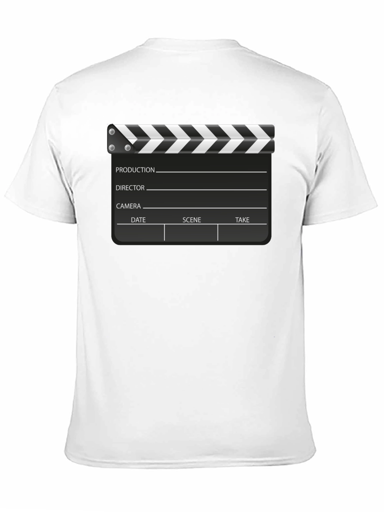 Movie Clapper Board Black T-Shirt