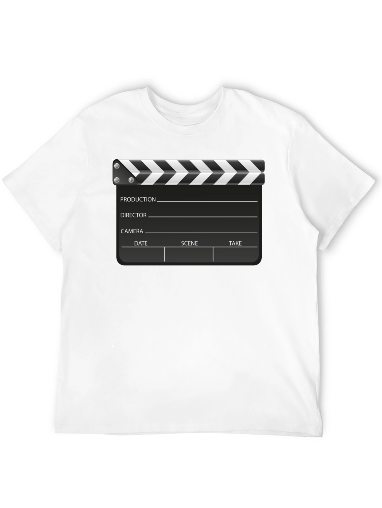 Movie Clapper Board Black T-Shirt