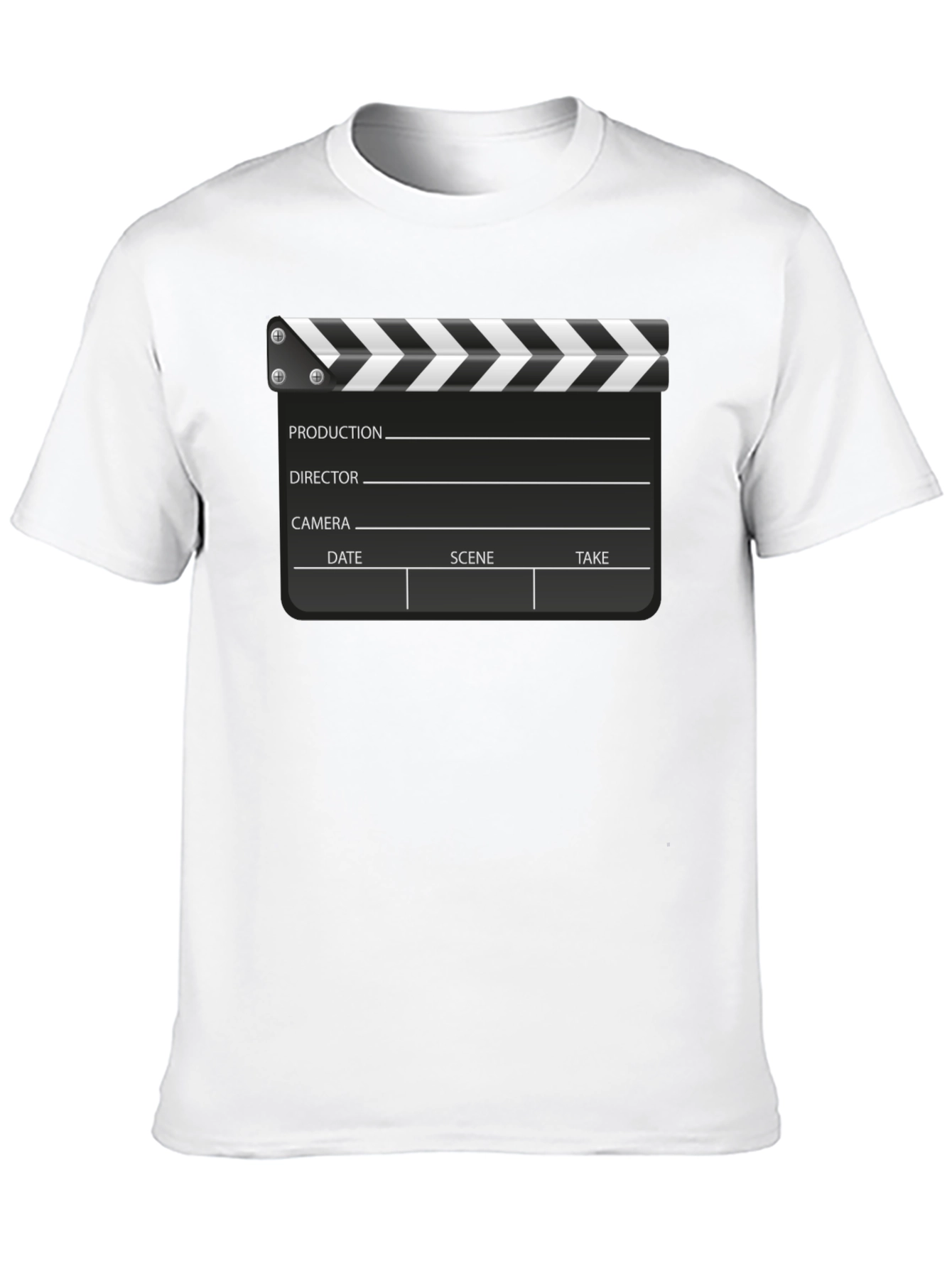 Movie Clapper Board Black T-Shirt