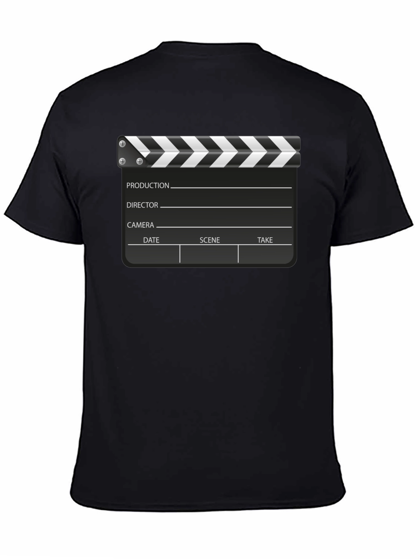 Movie Clapper Board Black T-Shirt