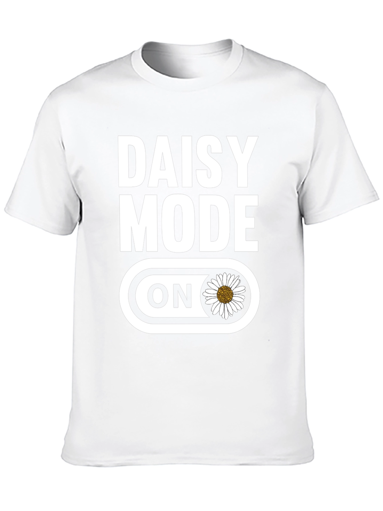 Daisy Mode On Graphic T-Shirt - Black Cotton Blend