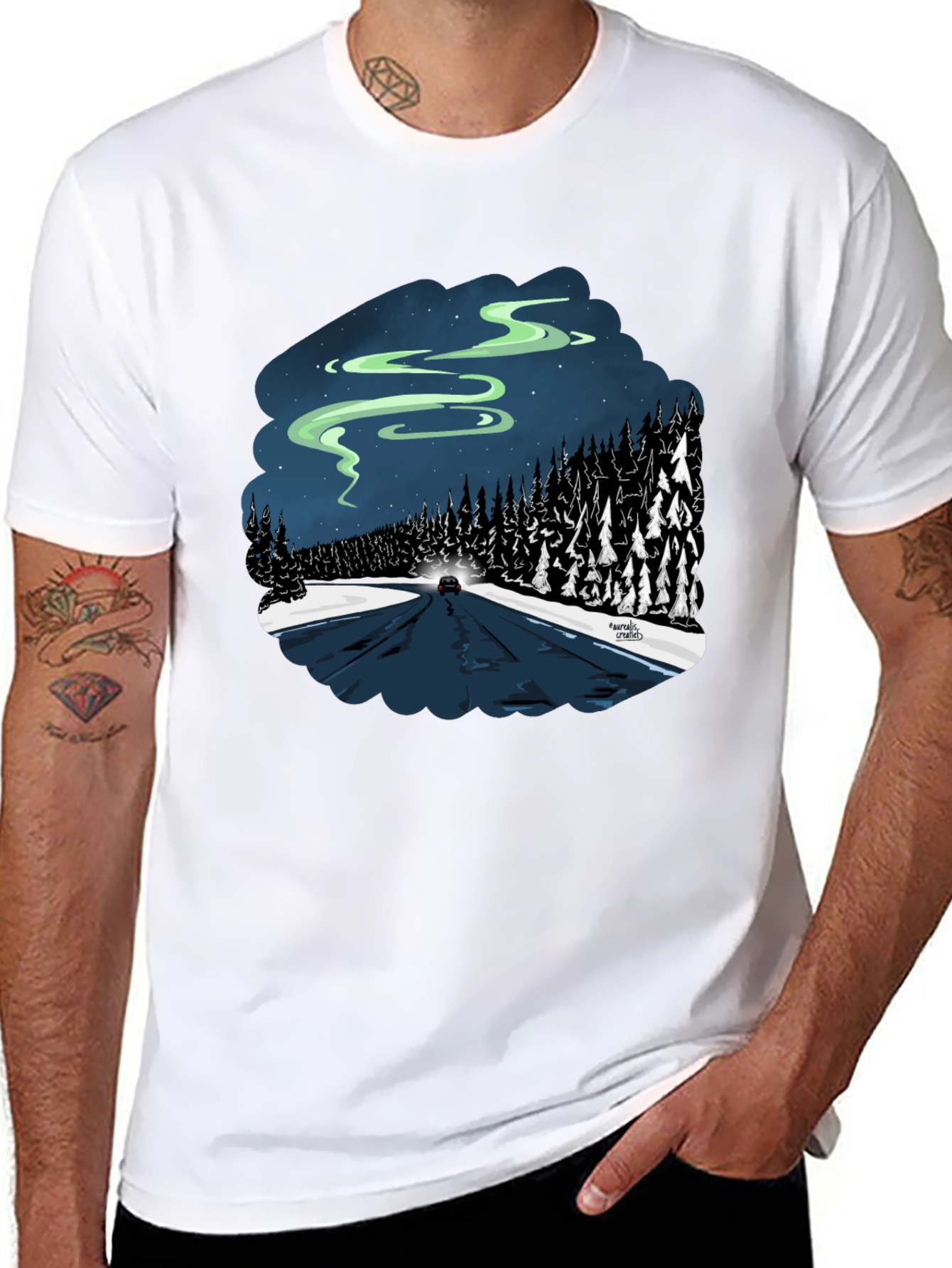 Northern Lights Road Trip Graphic Tee