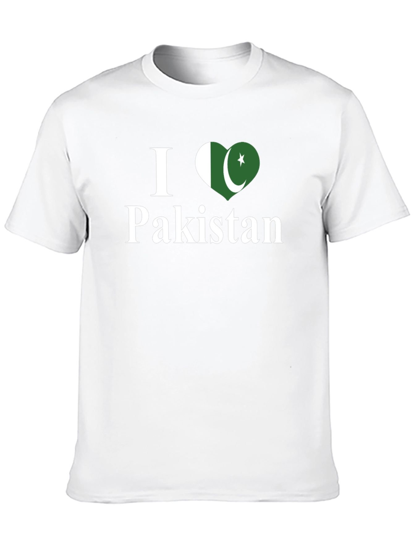I Love Pakistan T-Shirt - Flag Heart Design