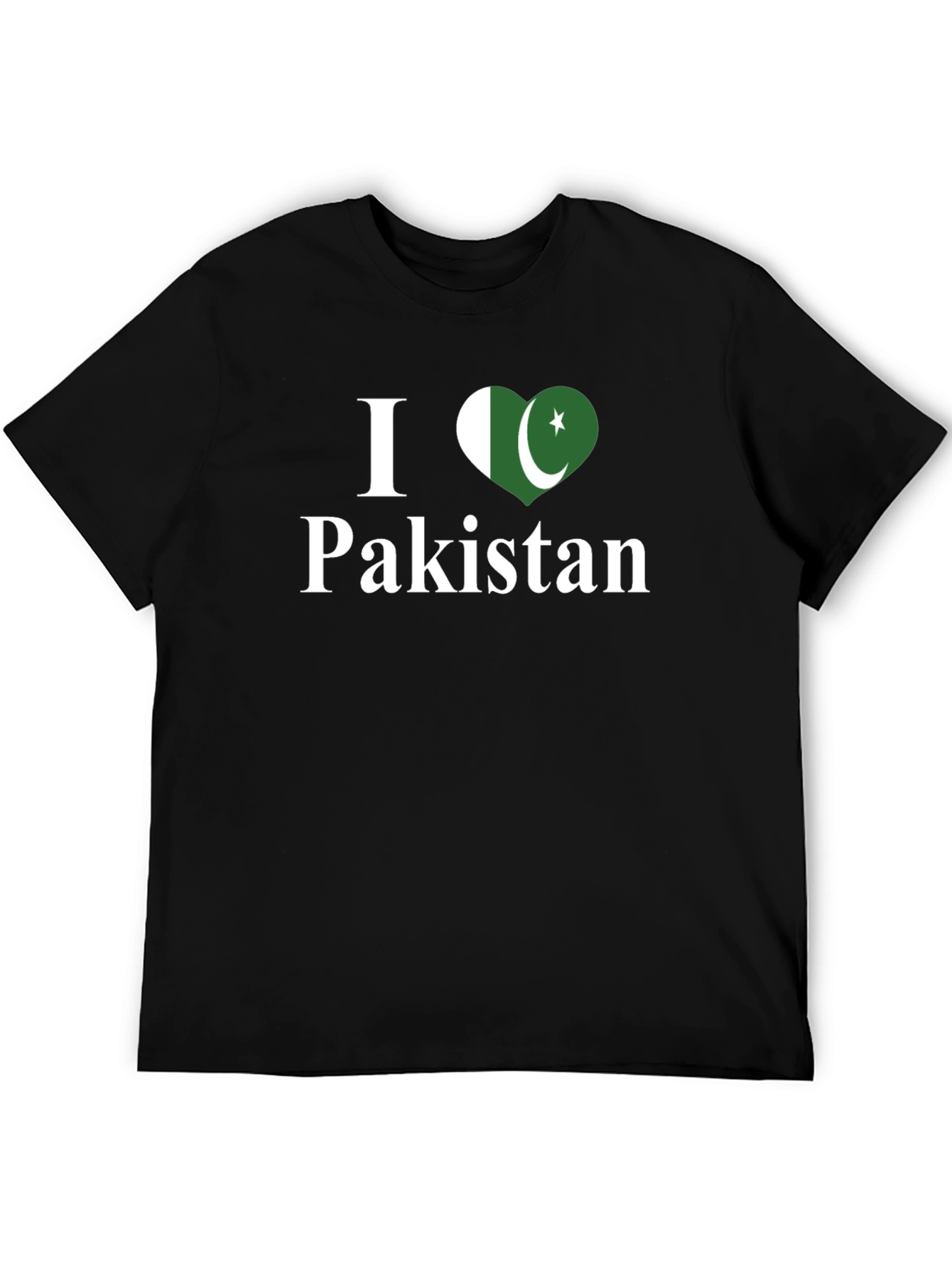 I Love Pakistan T-Shirt - Flag Heart Design