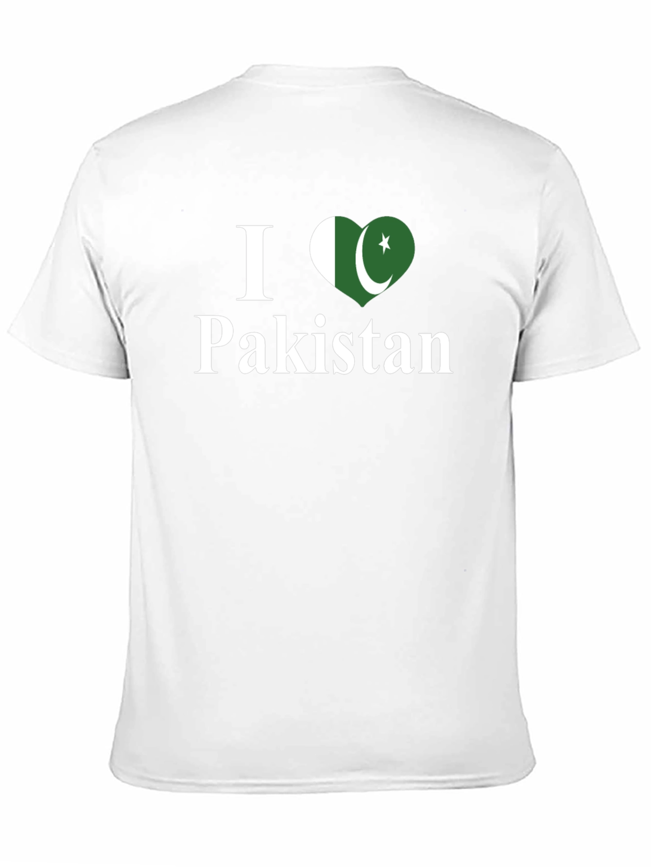 I Love Pakistan T-Shirt - Flag Heart Design