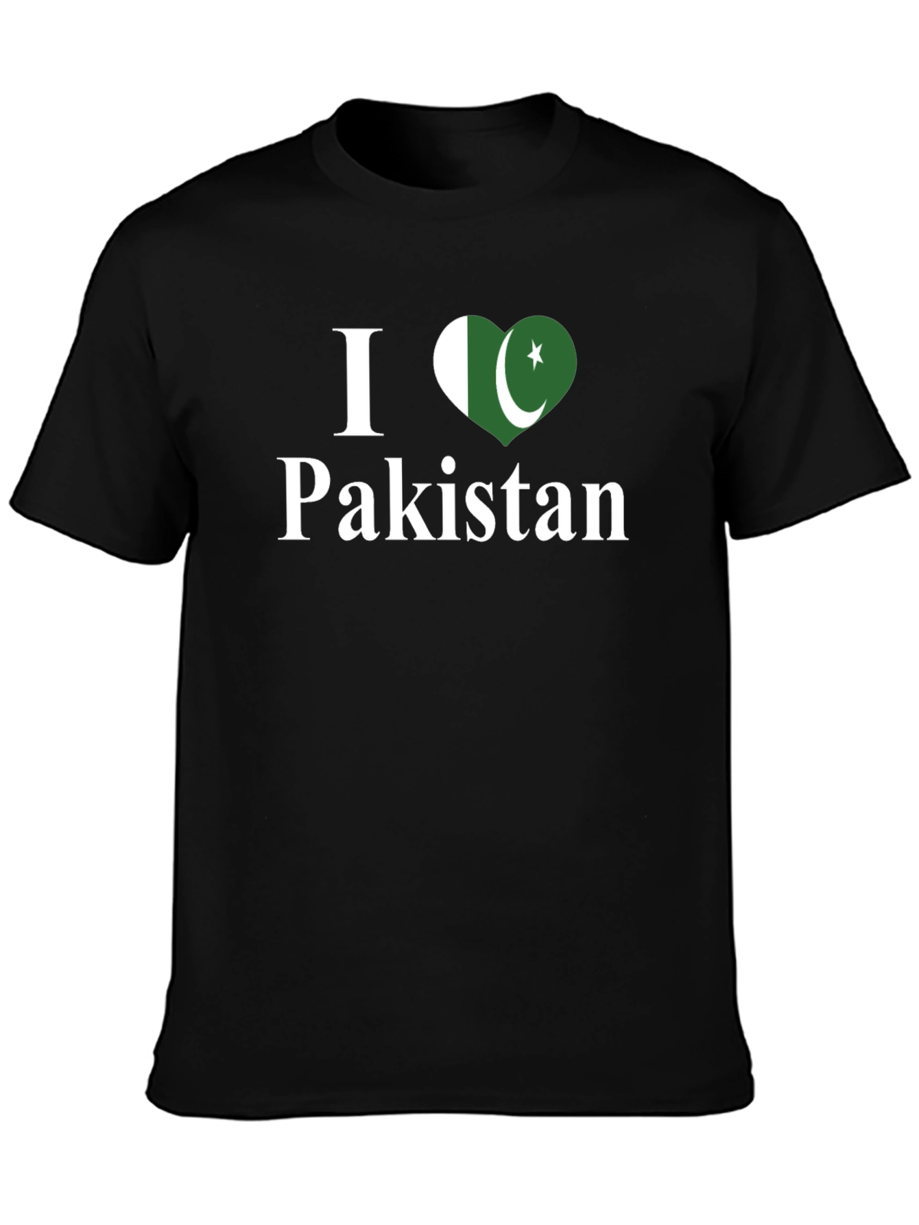 I Love Pakistan T-Shirt - Flag Heart Design
