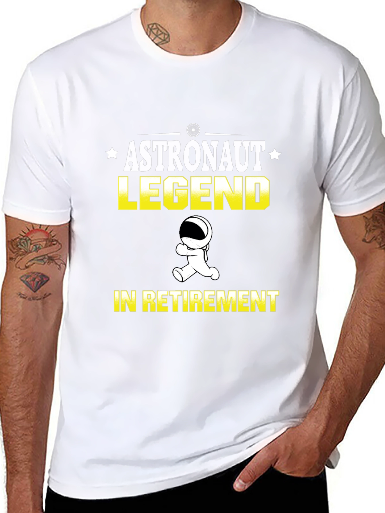 Astronaut Legend Retirement Graphic T-Shirt
