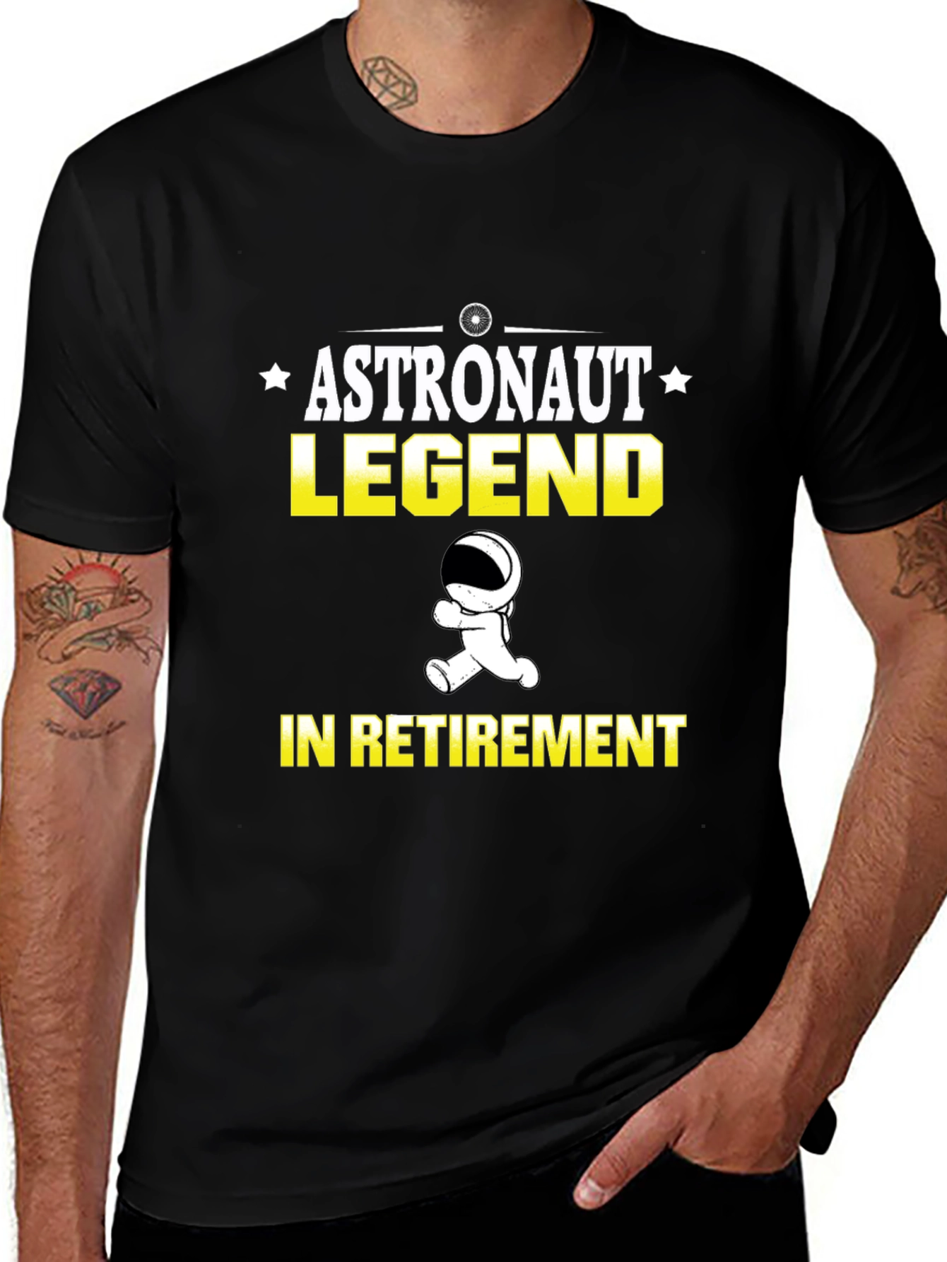 Astronaut Legend Retirement Graphic T-Shirt