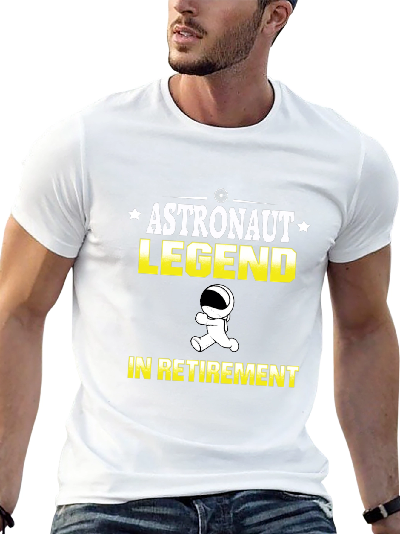 Astronaut Legend Retirement Graphic T-Shirt