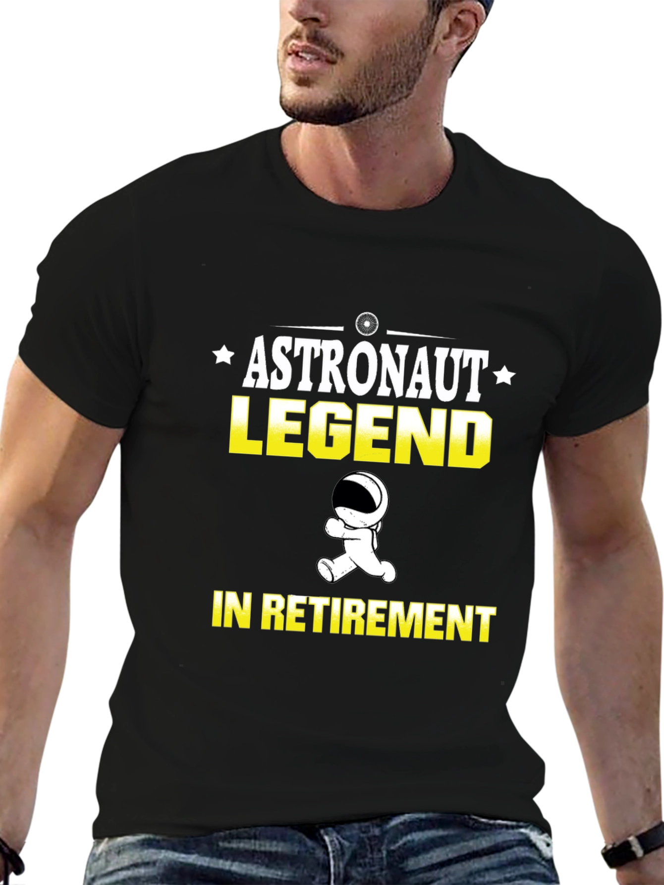 Astronaut Legend Retirement Graphic T-Shirt