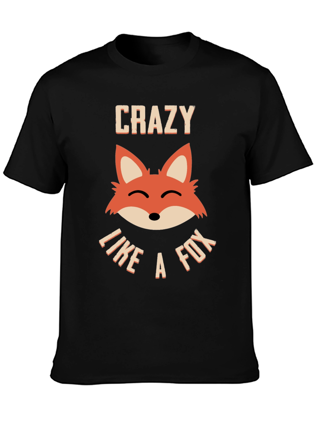 Crazy Like a Fox Graphic Tee - Black