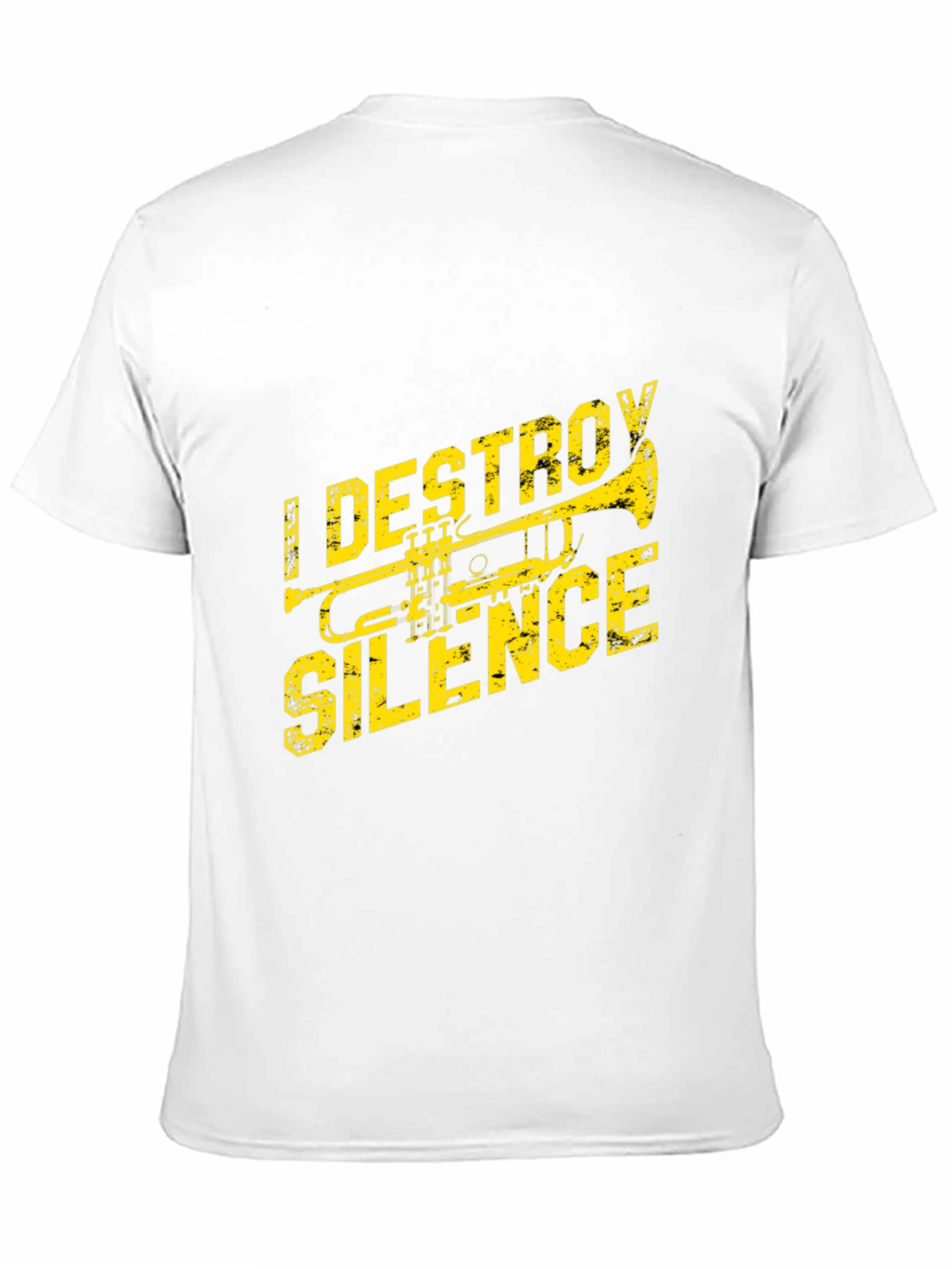 I Destroy Silence Trumpet T-Shirt - Black