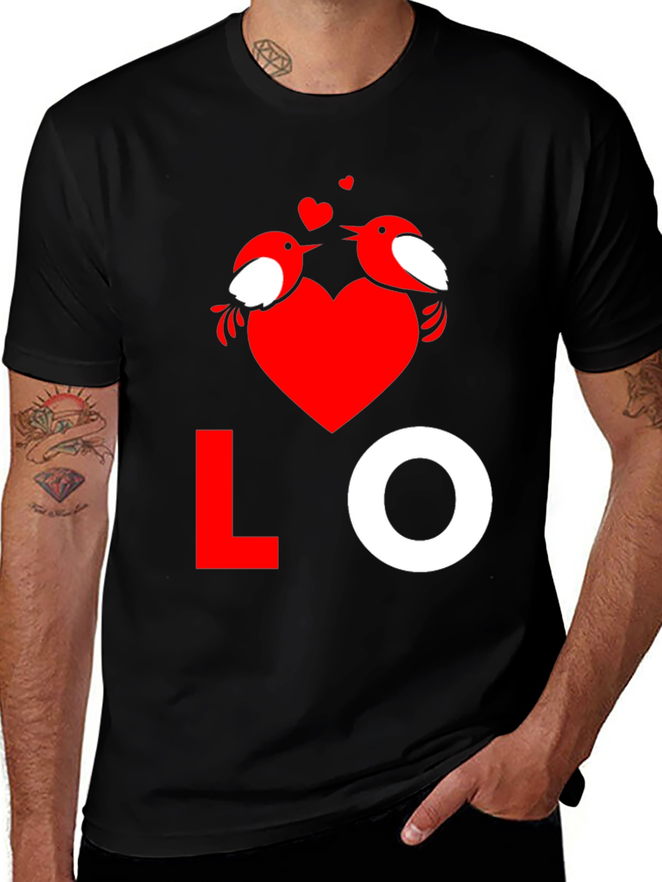 Love Birds Graphic Tee - Valentines Day Shirt