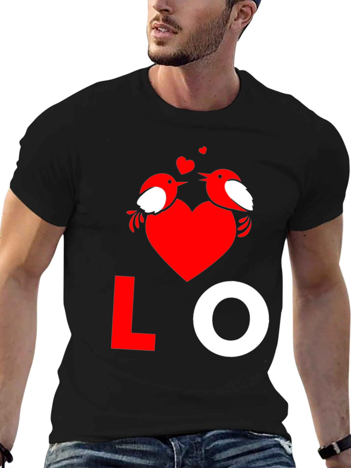 Love Birds Graphic Tee - Valentines Day Shirt