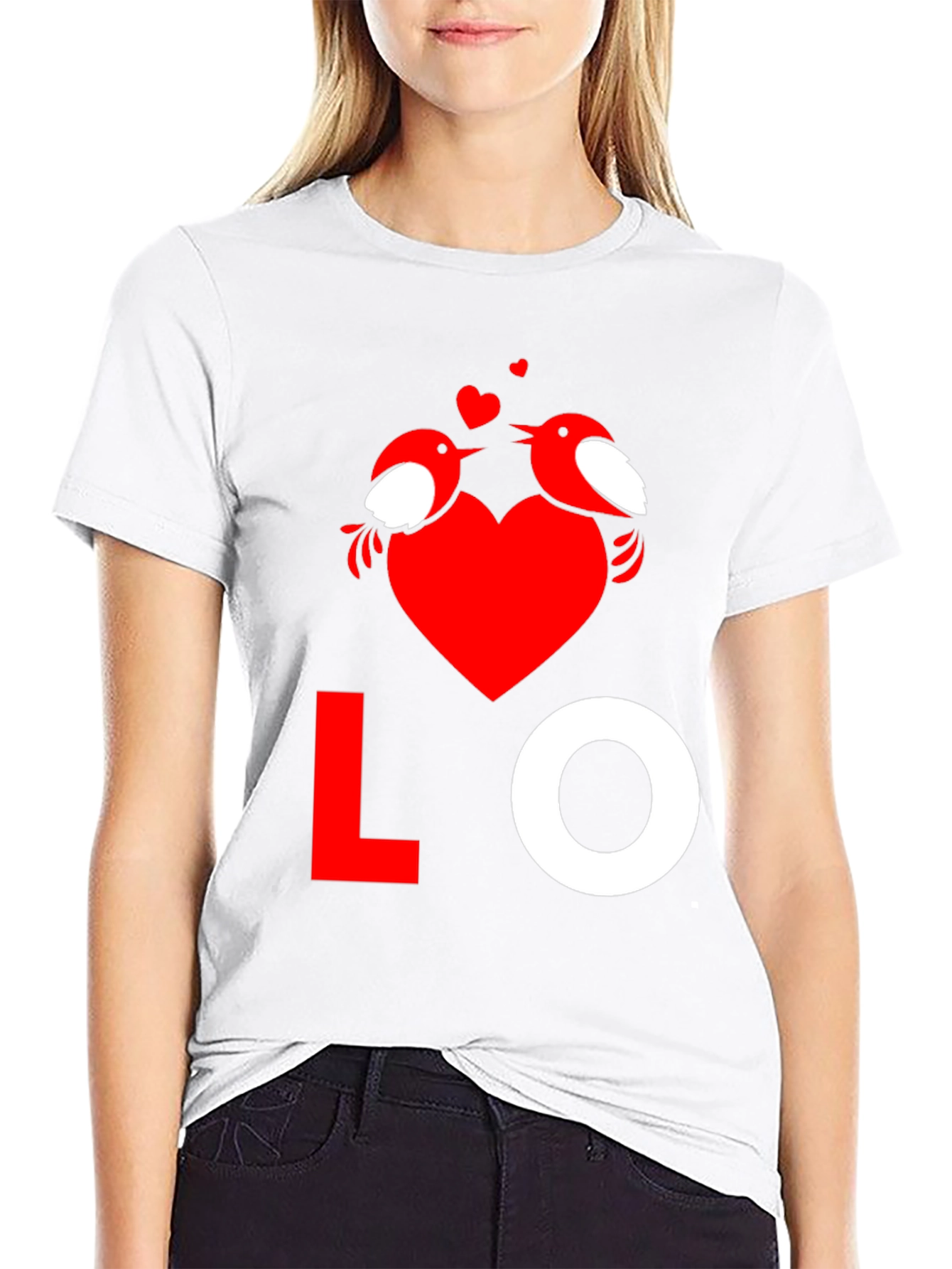 Love Birds Graphic Tee - Valentines Day Shirt