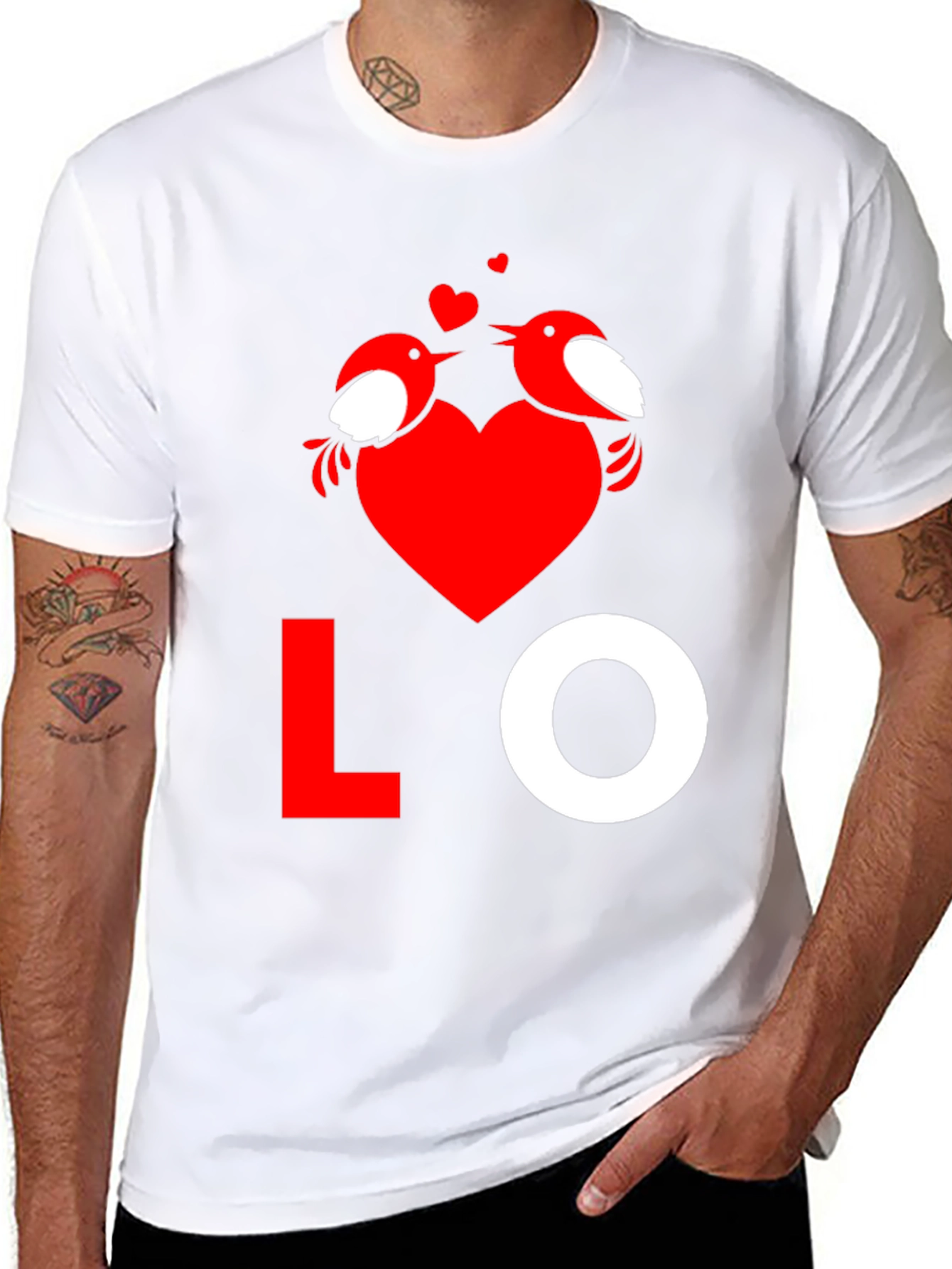 Love Birds Graphic Tee - Valentines Day Shirt