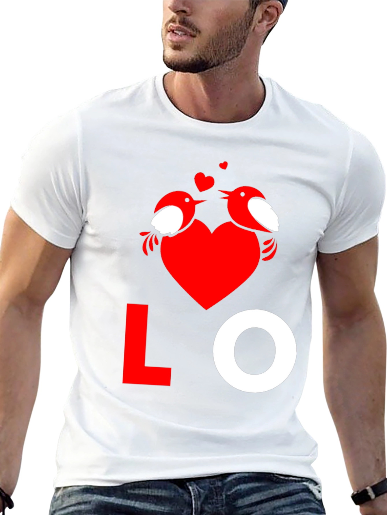 Love Birds Graphic Tee - Valentines Day Shirt