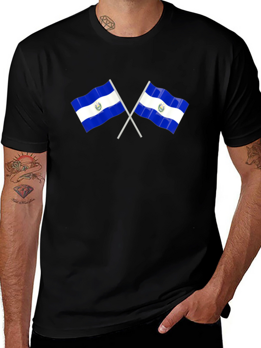 El Salvador Flags Graphic Tee