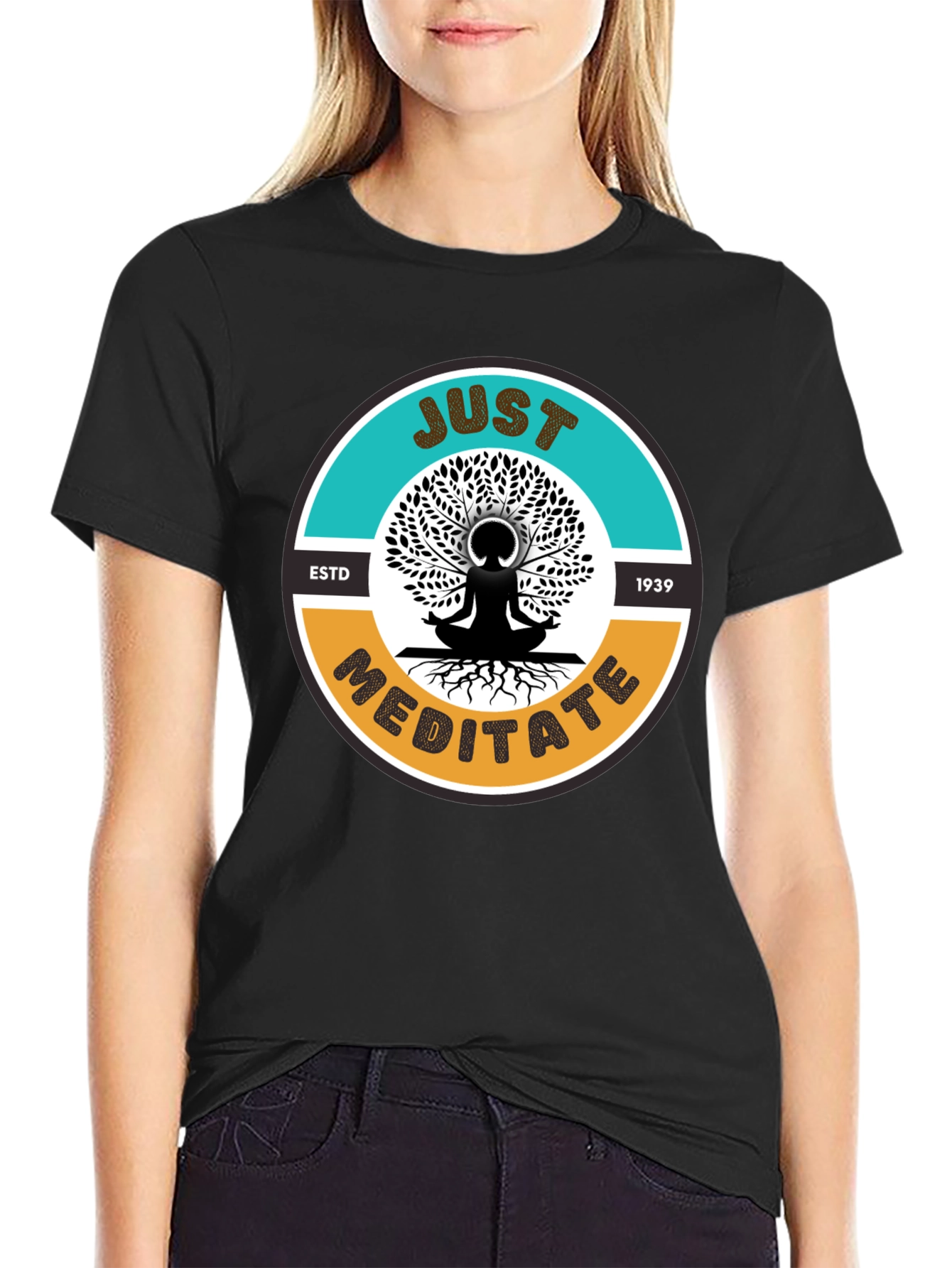 Just Meditate T-Shirt - Unisex Graphic Tee