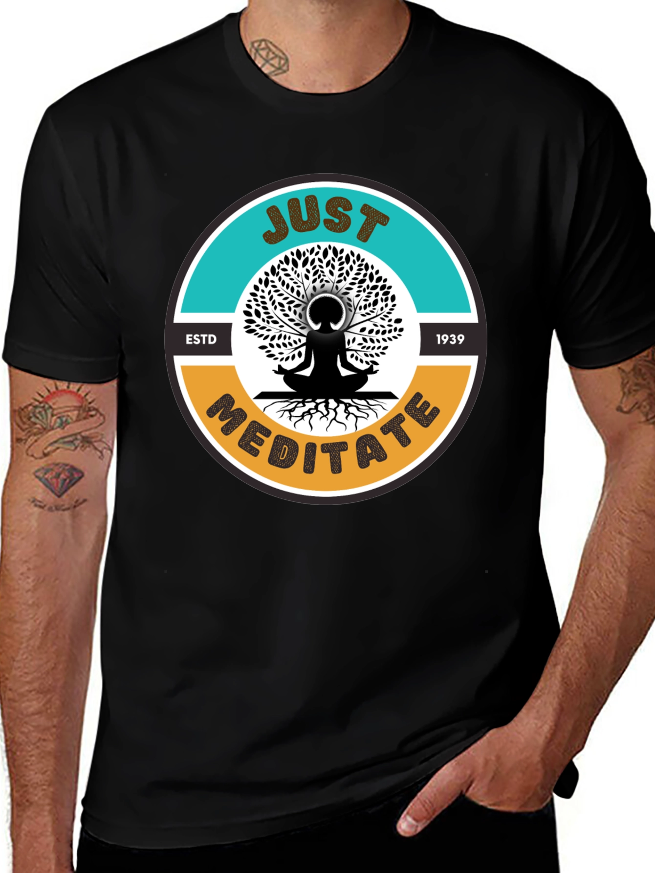 Just Meditate T-Shirt - Unisex Graphic Tee