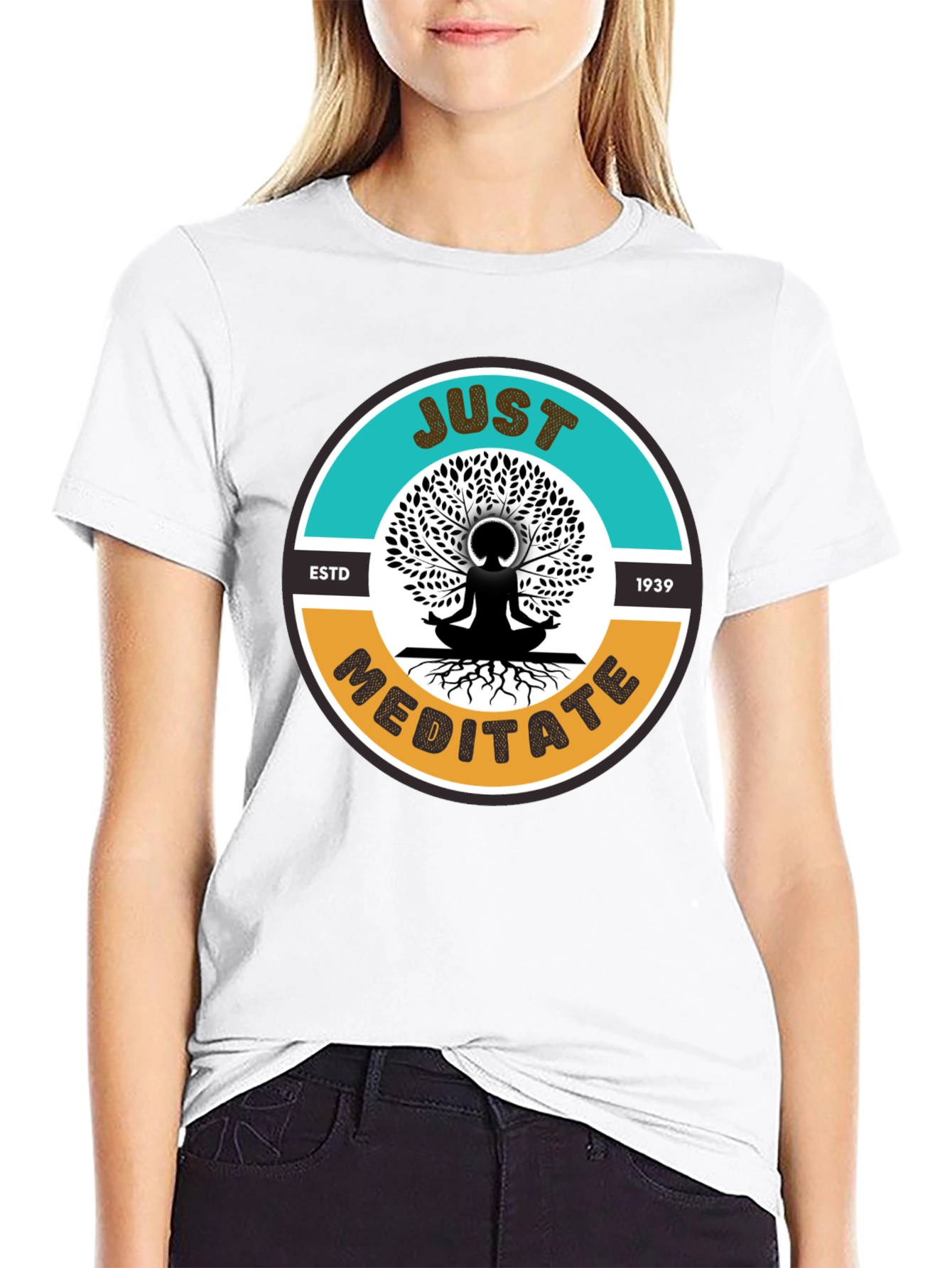 Just Meditate T-Shirt - Unisex Graphic Tee