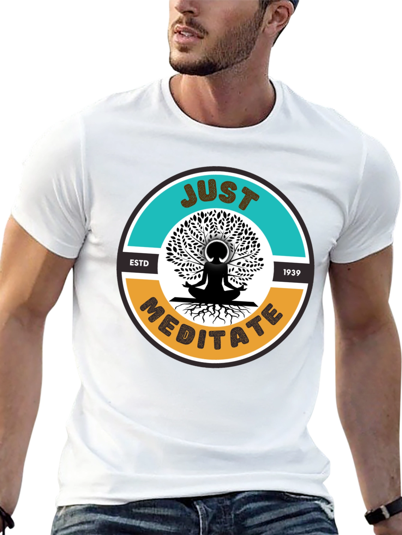 Just Meditate T-Shirt - Unisex Graphic Tee