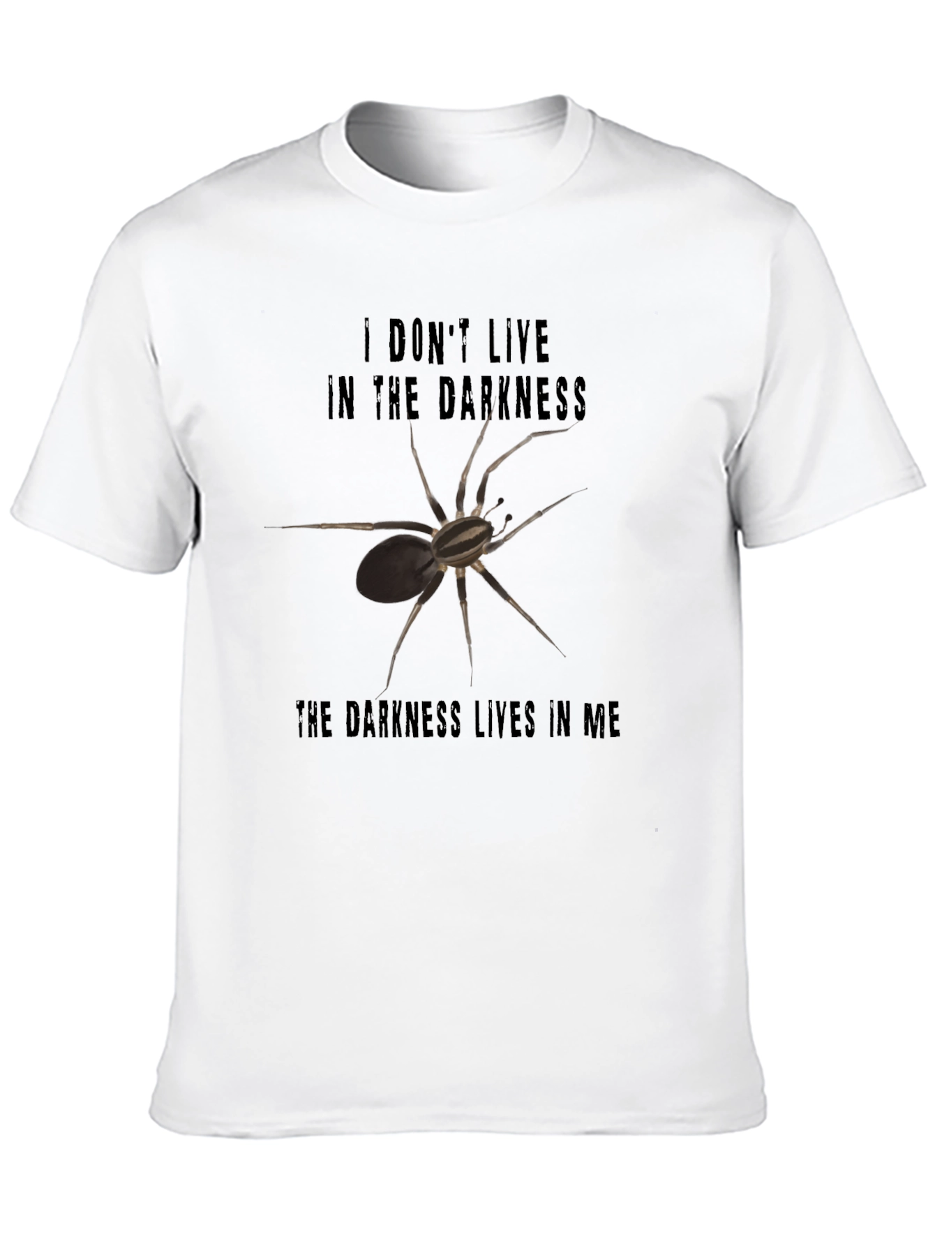 Darkness Lives In Me Spider Graphic T-Shirt