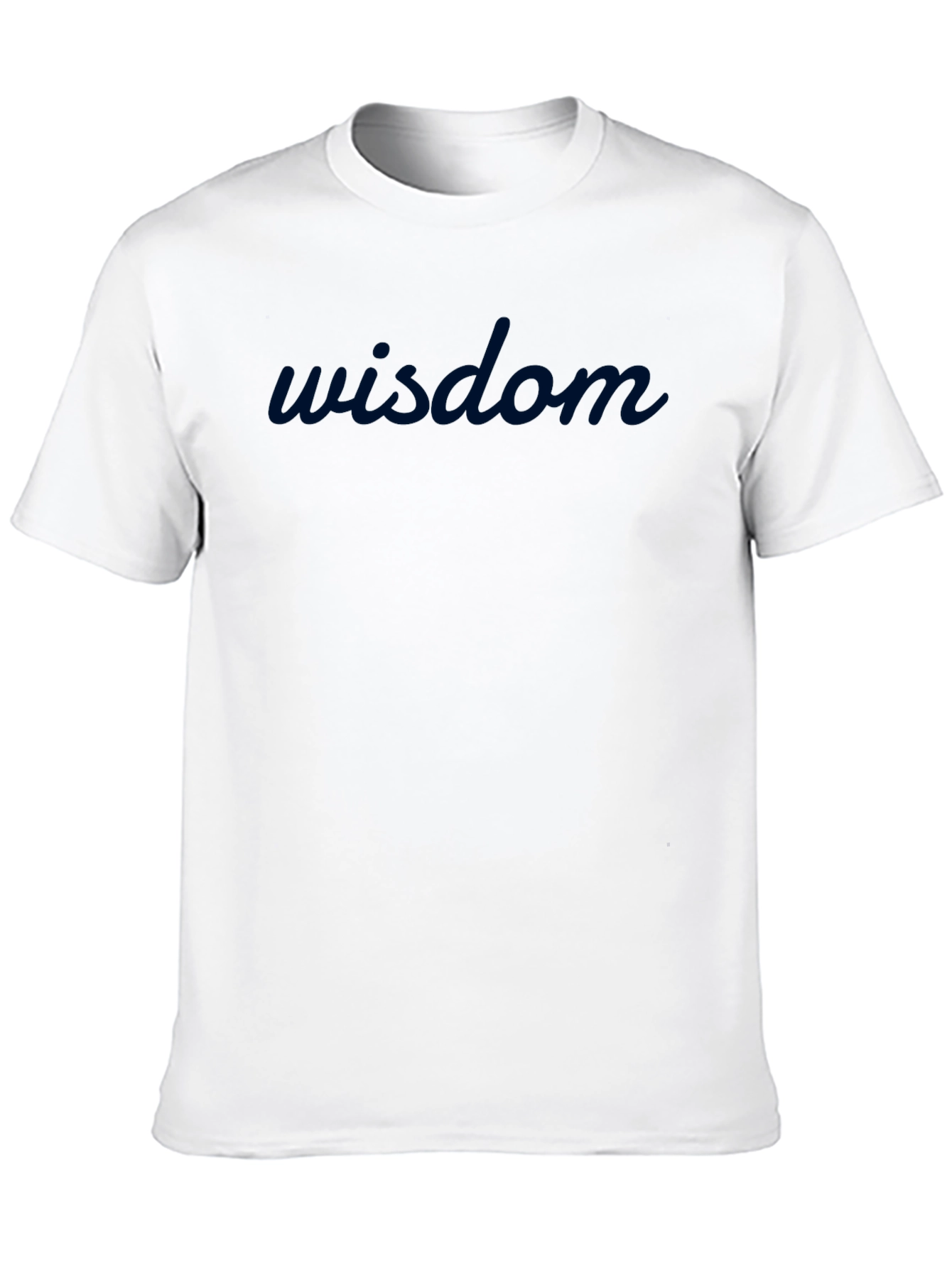 Wisdom Graphic Tee - Black Cotton Blend T-Shirt