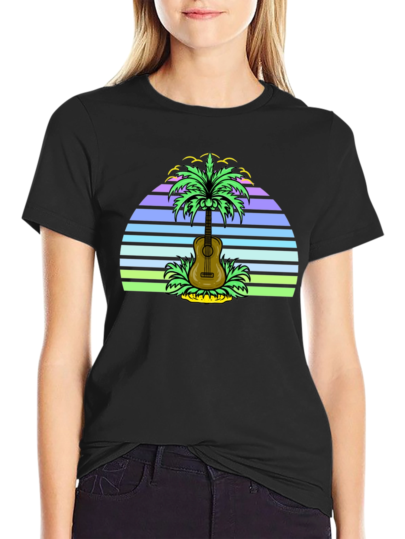 Tropical Guitar T-Shirt