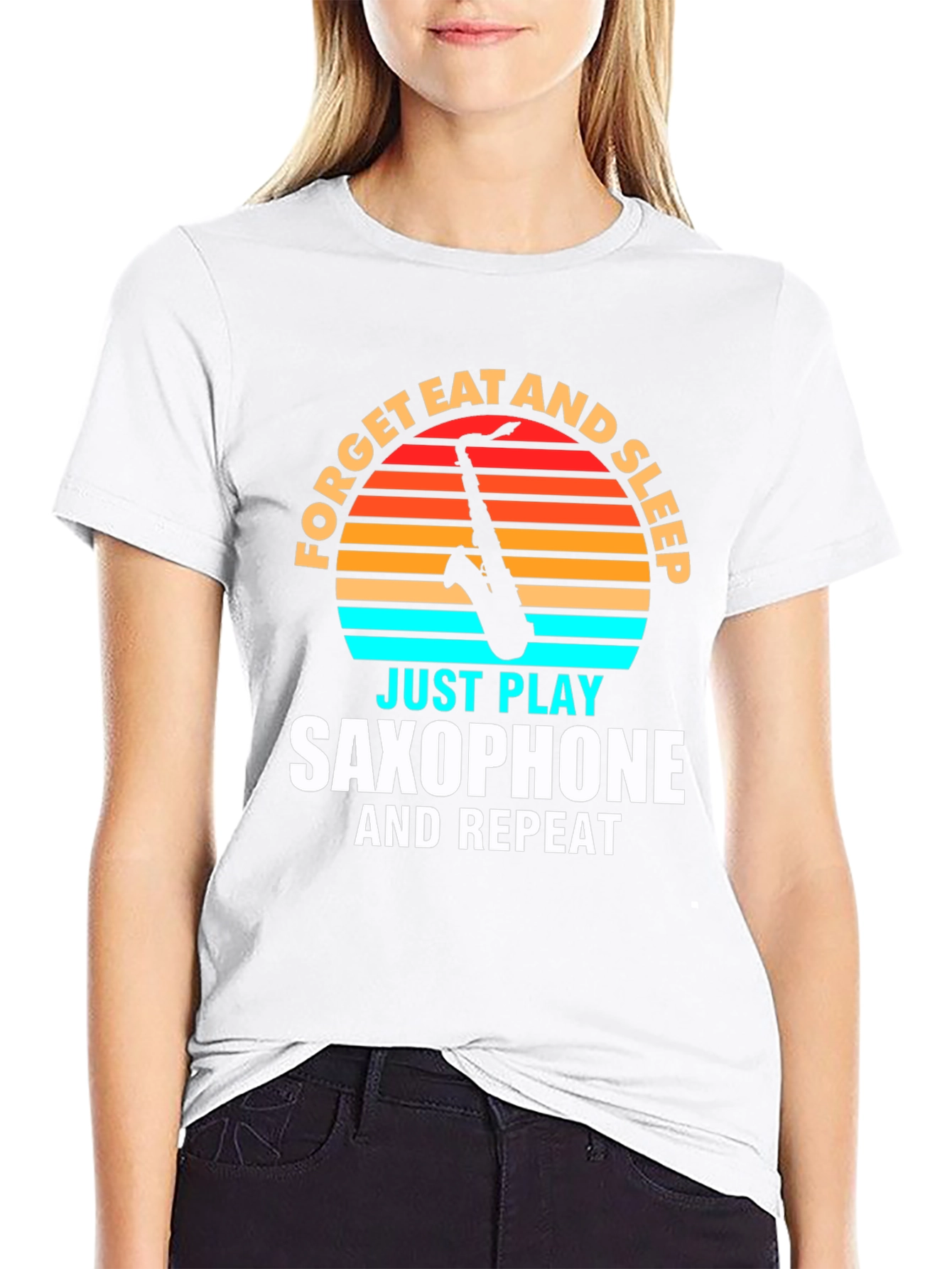 Saxophone Player T-Shirt: Forget Eat Sleep Play Repeat!