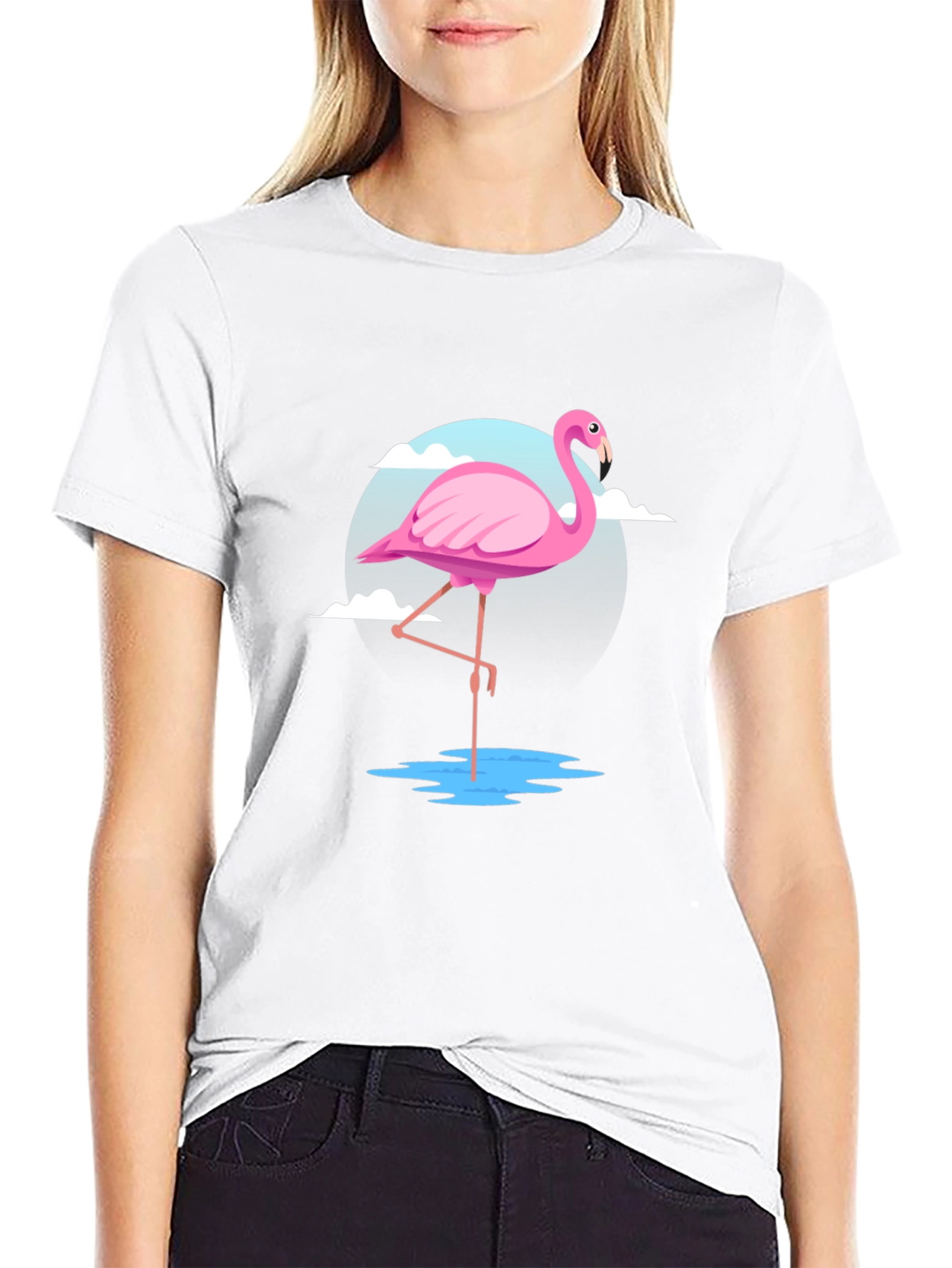 Pink Flamingo Graphic T-Shirt