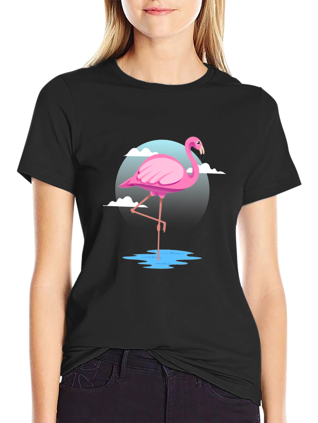 Pink Flamingo Graphic T-Shirt