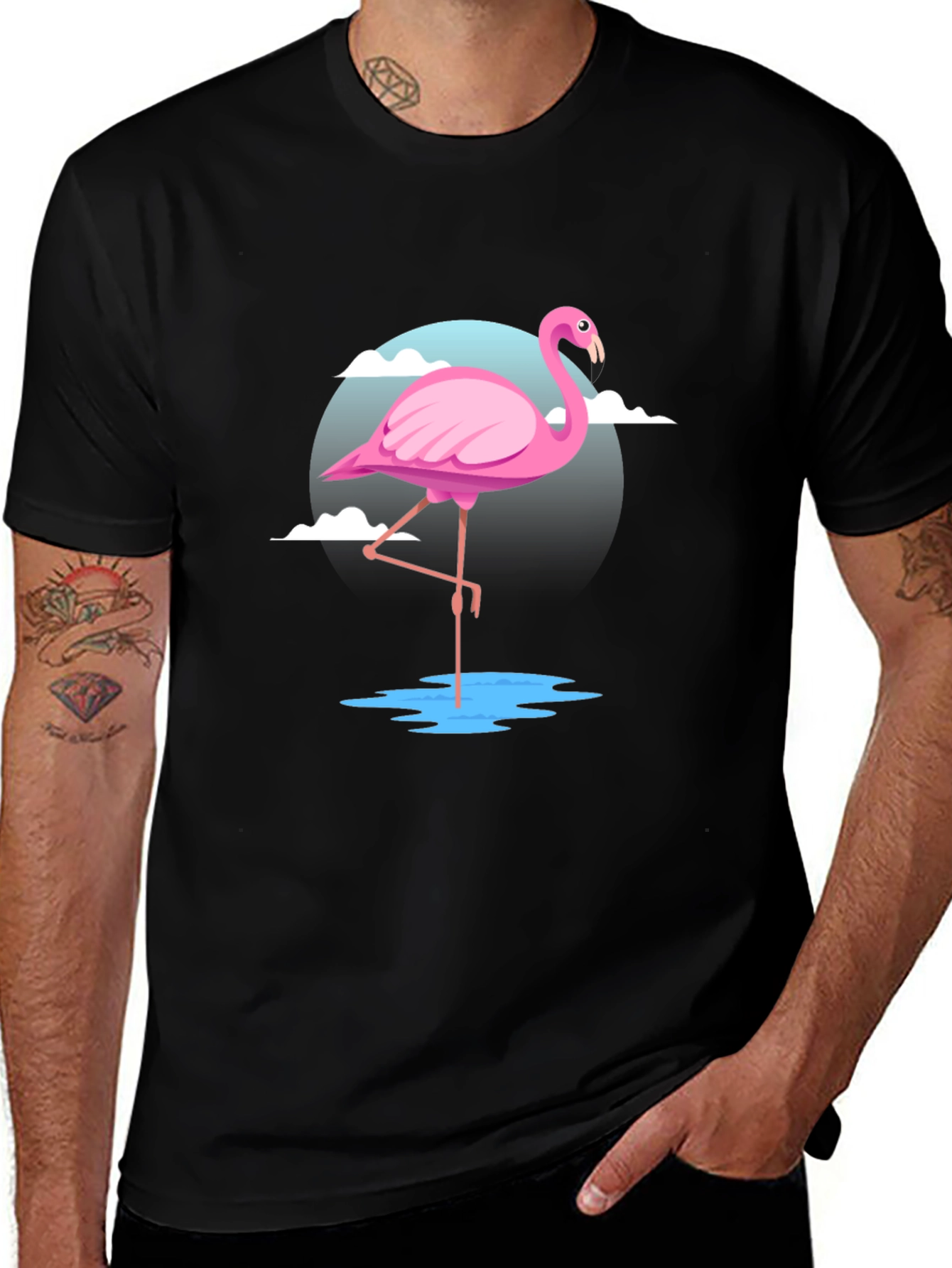 Pink Flamingo Graphic T-Shirt