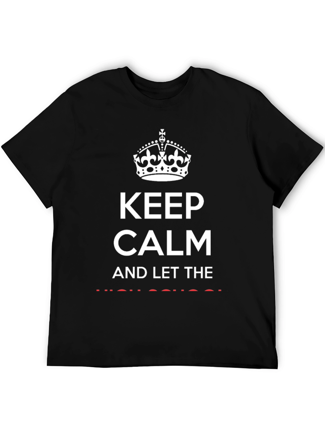 Keep Calm Graphic Print T-Shirt