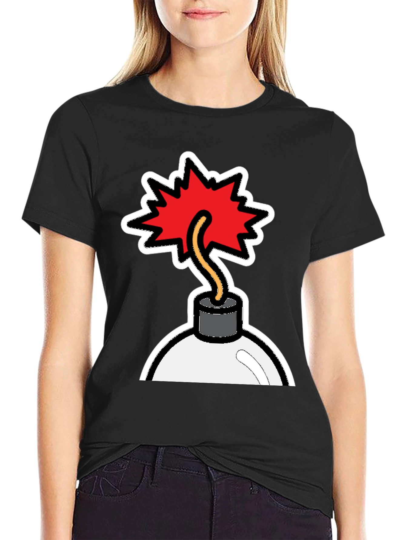Bomb Graphic T-Shirt - Explosive Style!
