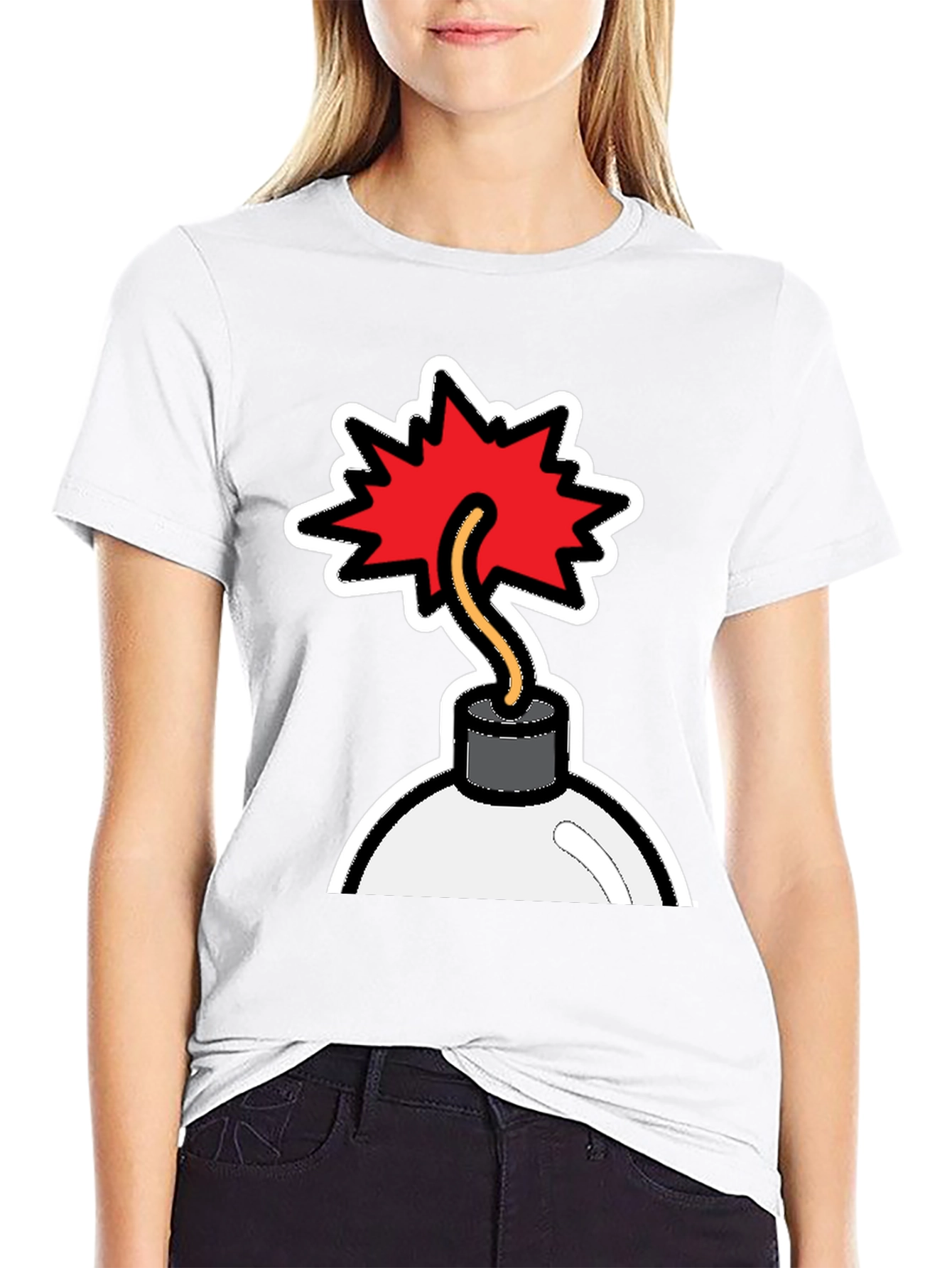 Bomb Graphic T-Shirt - Explosive Style!