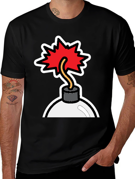 Bomb Graphic T-Shirt - Explosive Style!