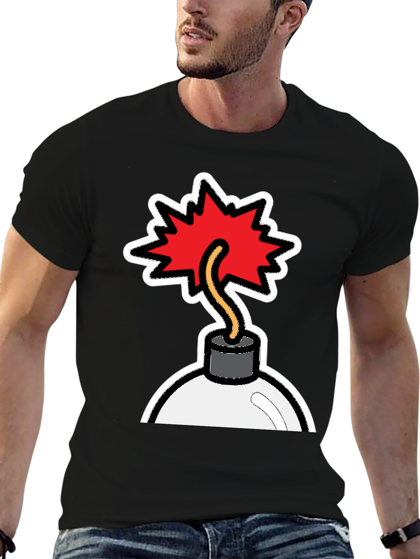 Bomb Graphic T-Shirt - Explosive Style!