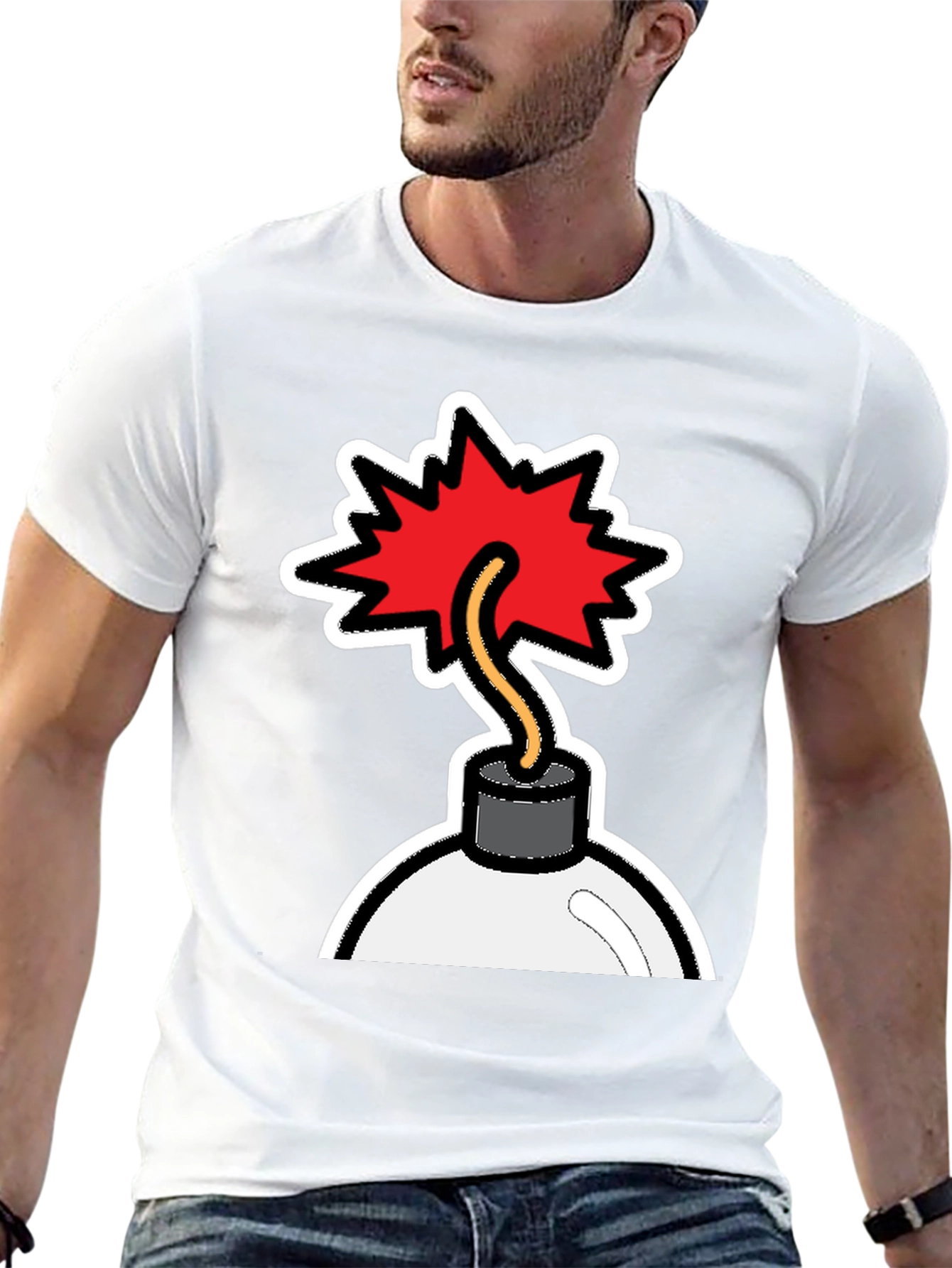 Bomb Graphic T-Shirt - Explosive Style!