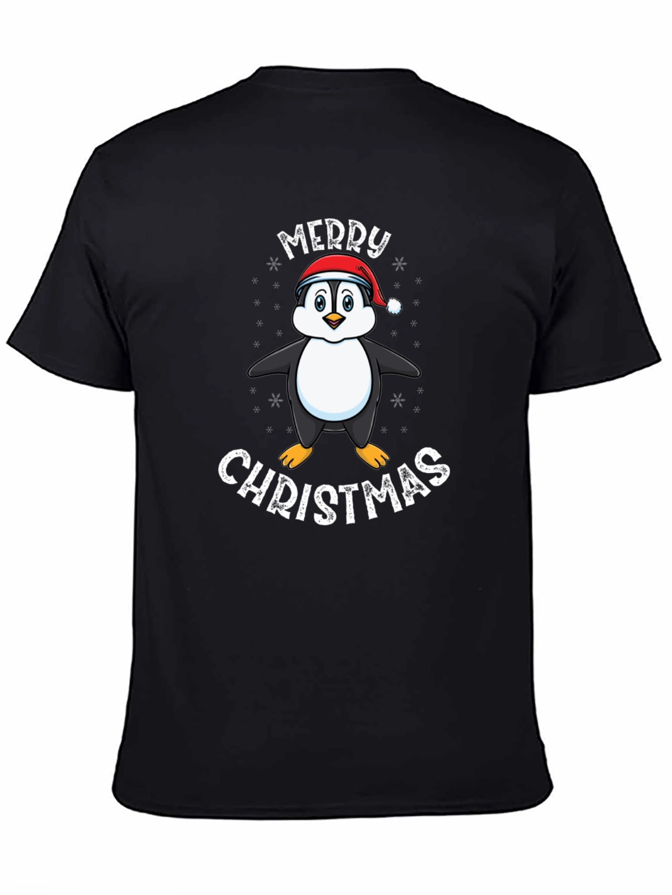 Penguin Merry Christmas Graphic Tee