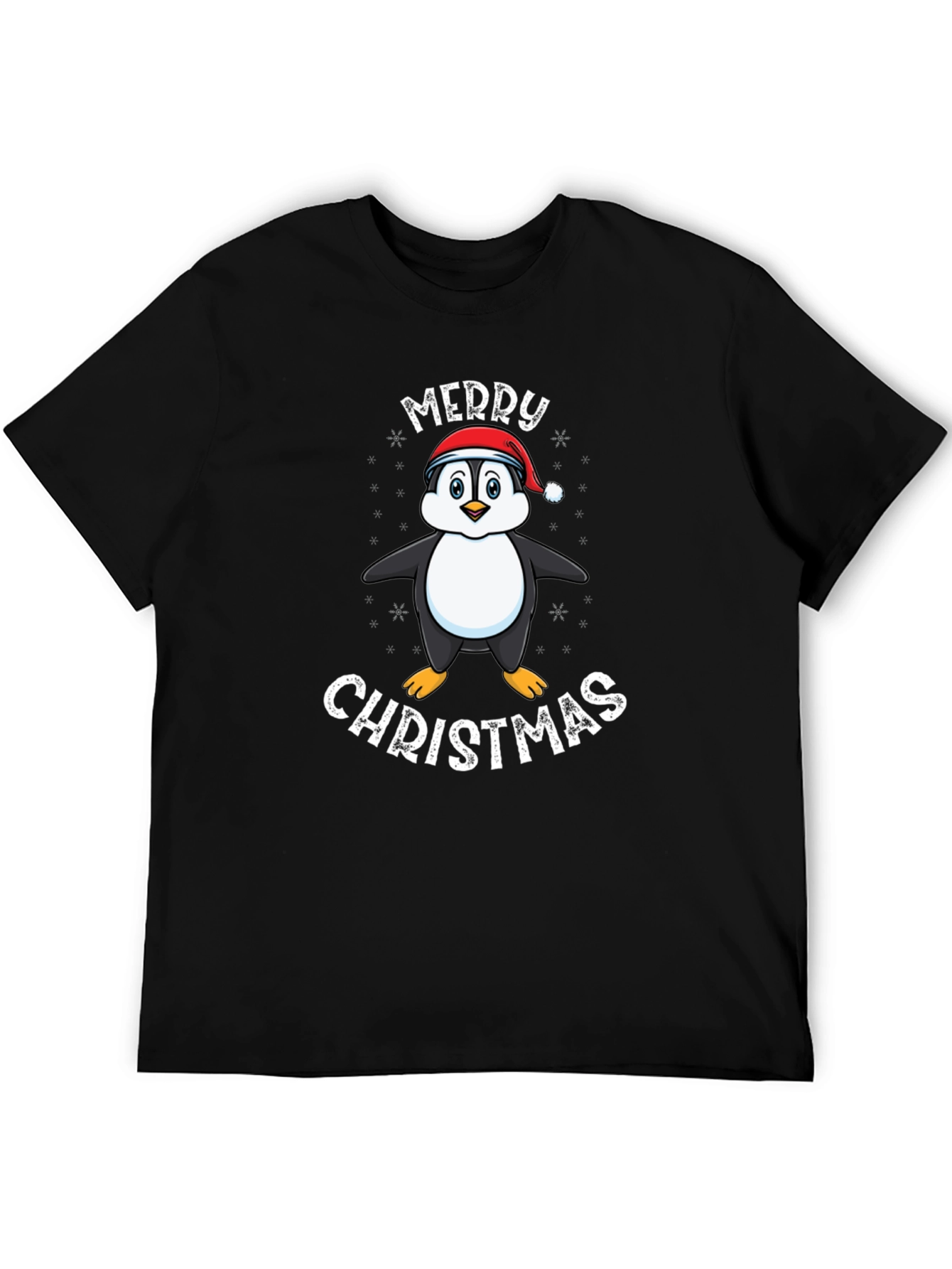 Penguin Merry Christmas Graphic Tee