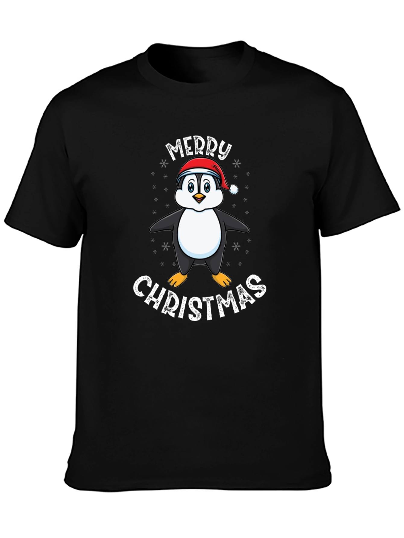 Penguin Merry Christmas Graphic Tee
