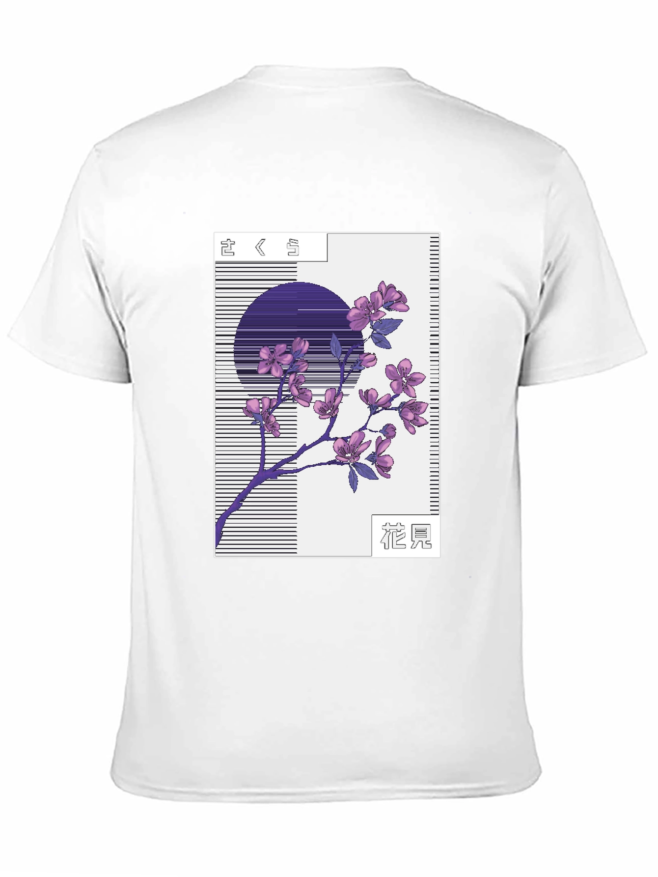 Sakura Blossom Graphic Tee - Stylish Black T-Shirt