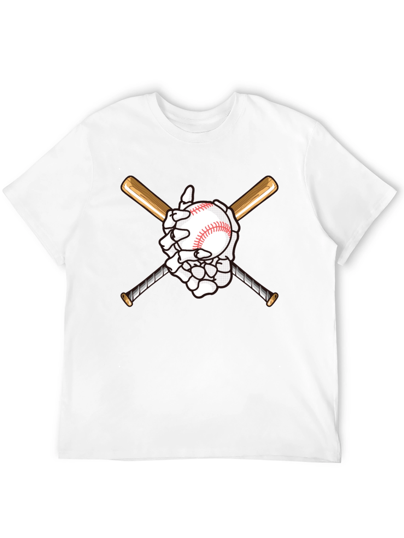 Baseball Skeleton Hand T-Shirt