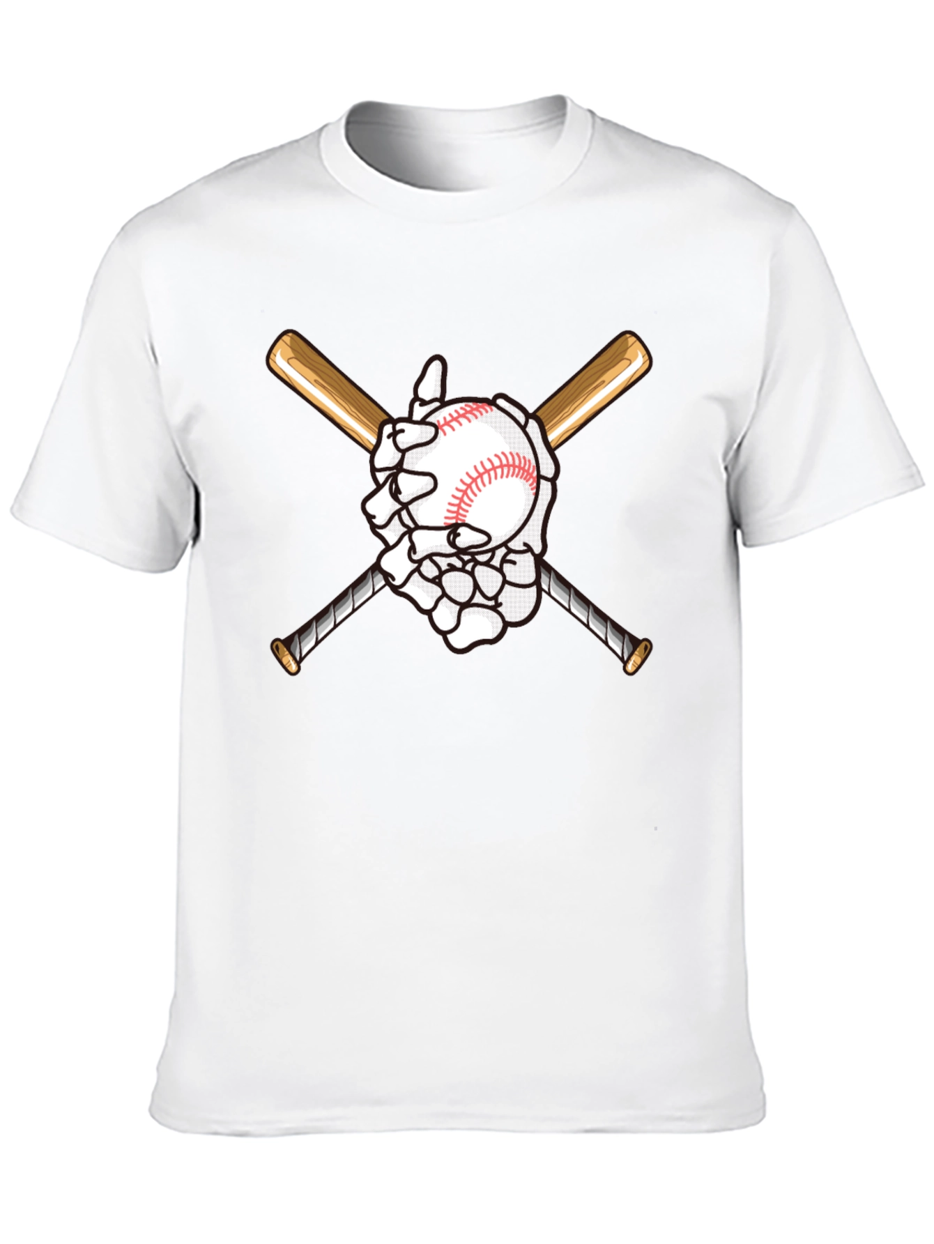 Baseball Skeleton Hand T-Shirt