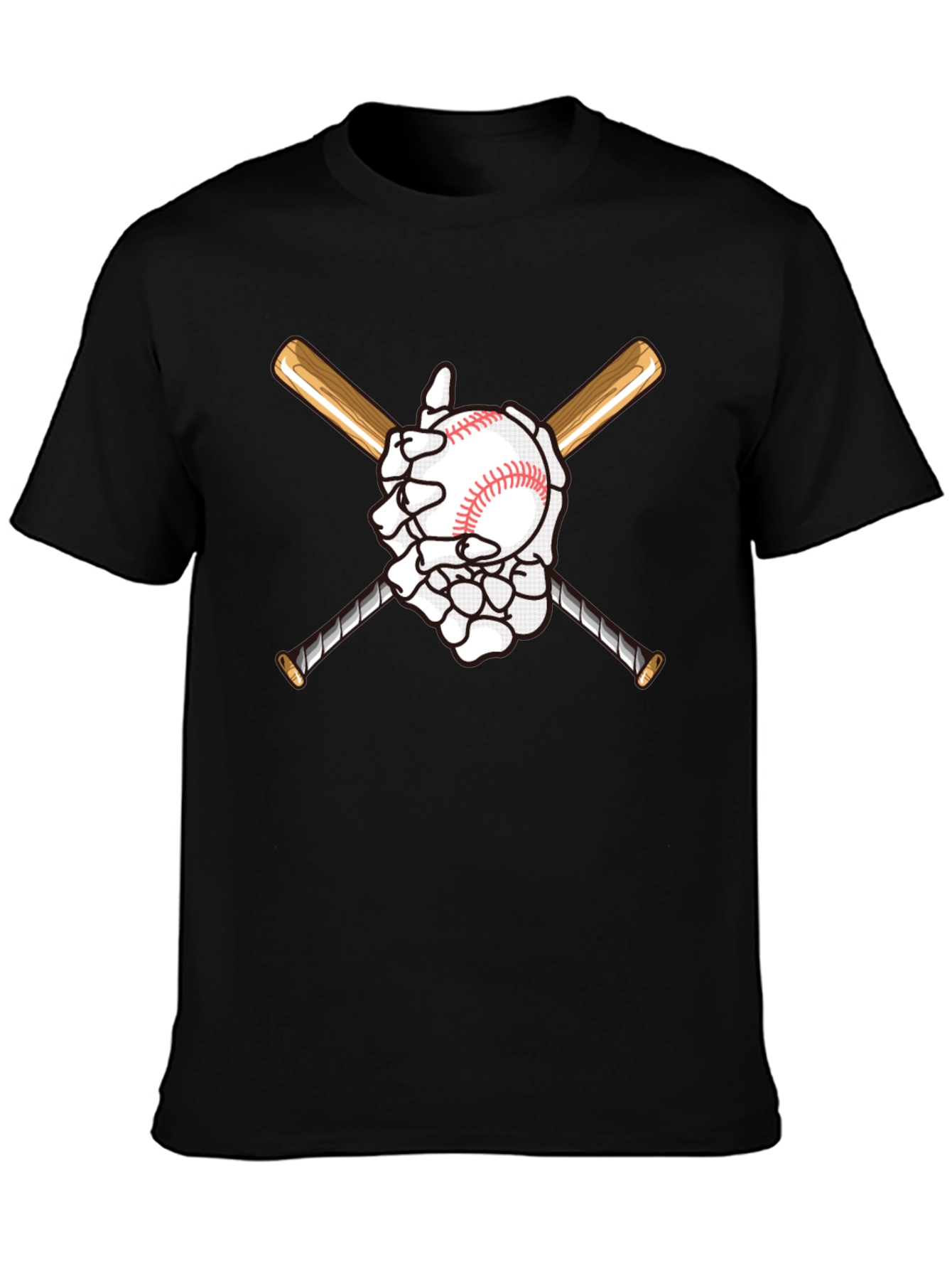 Baseball Skeleton Hand T-Shirt