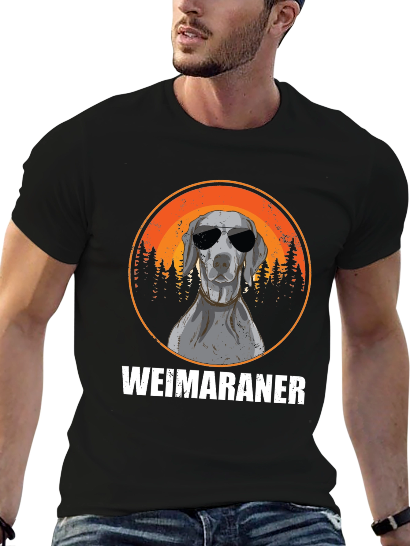 Cool Weimaraner Dog T-Shirt